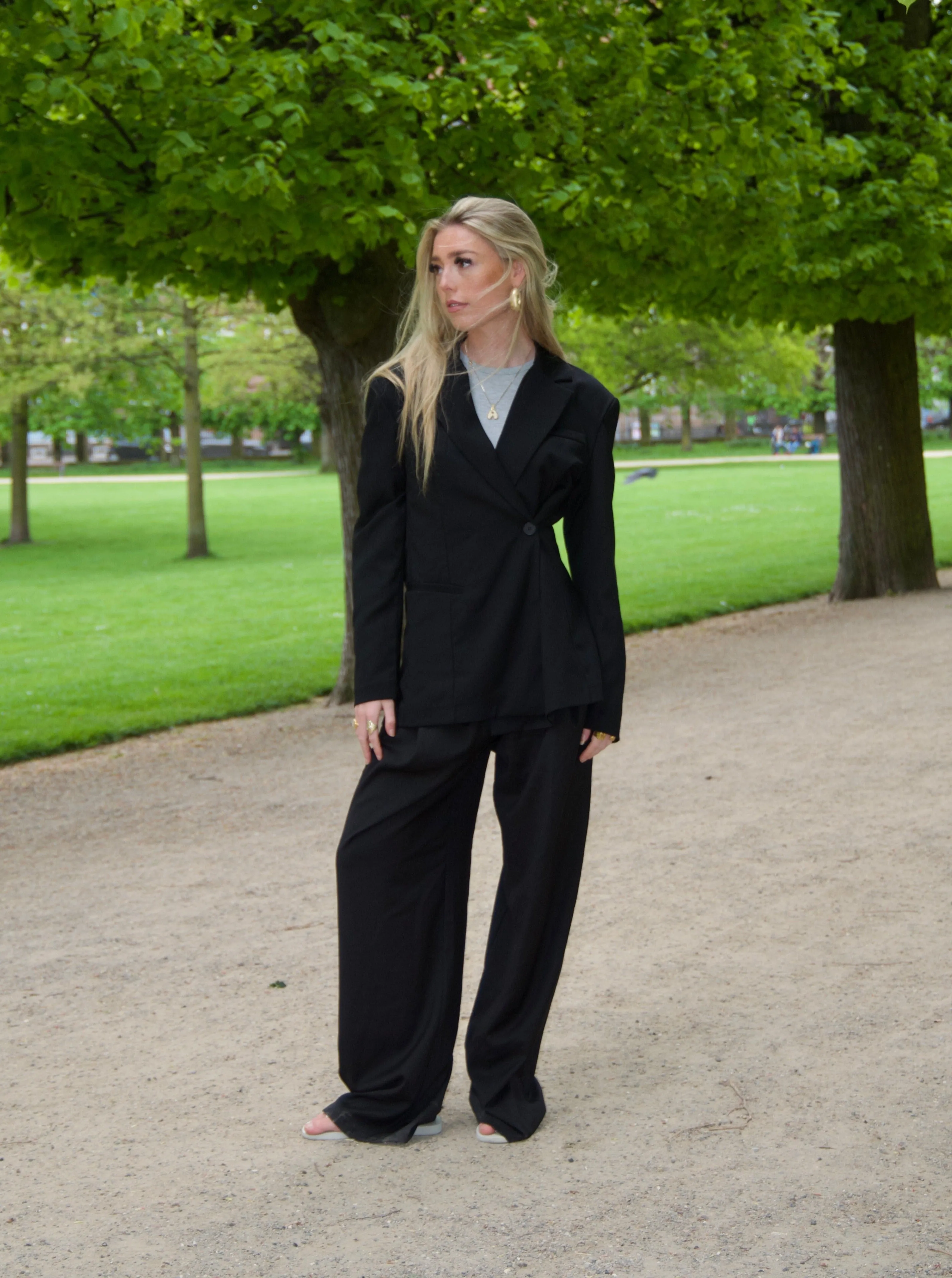 Vibe oversized suit pants - Black