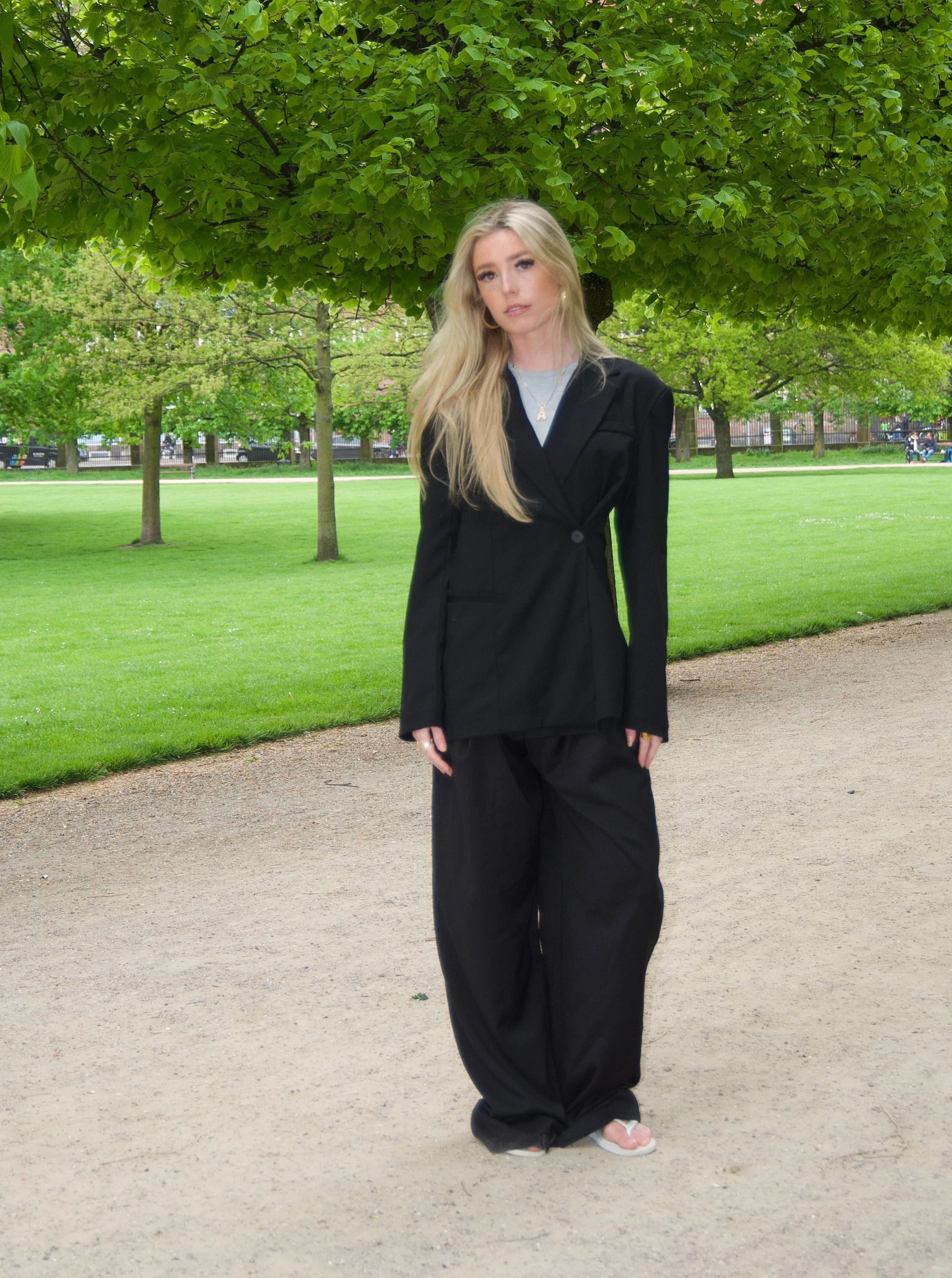 Vibe oversized suit pants - Black