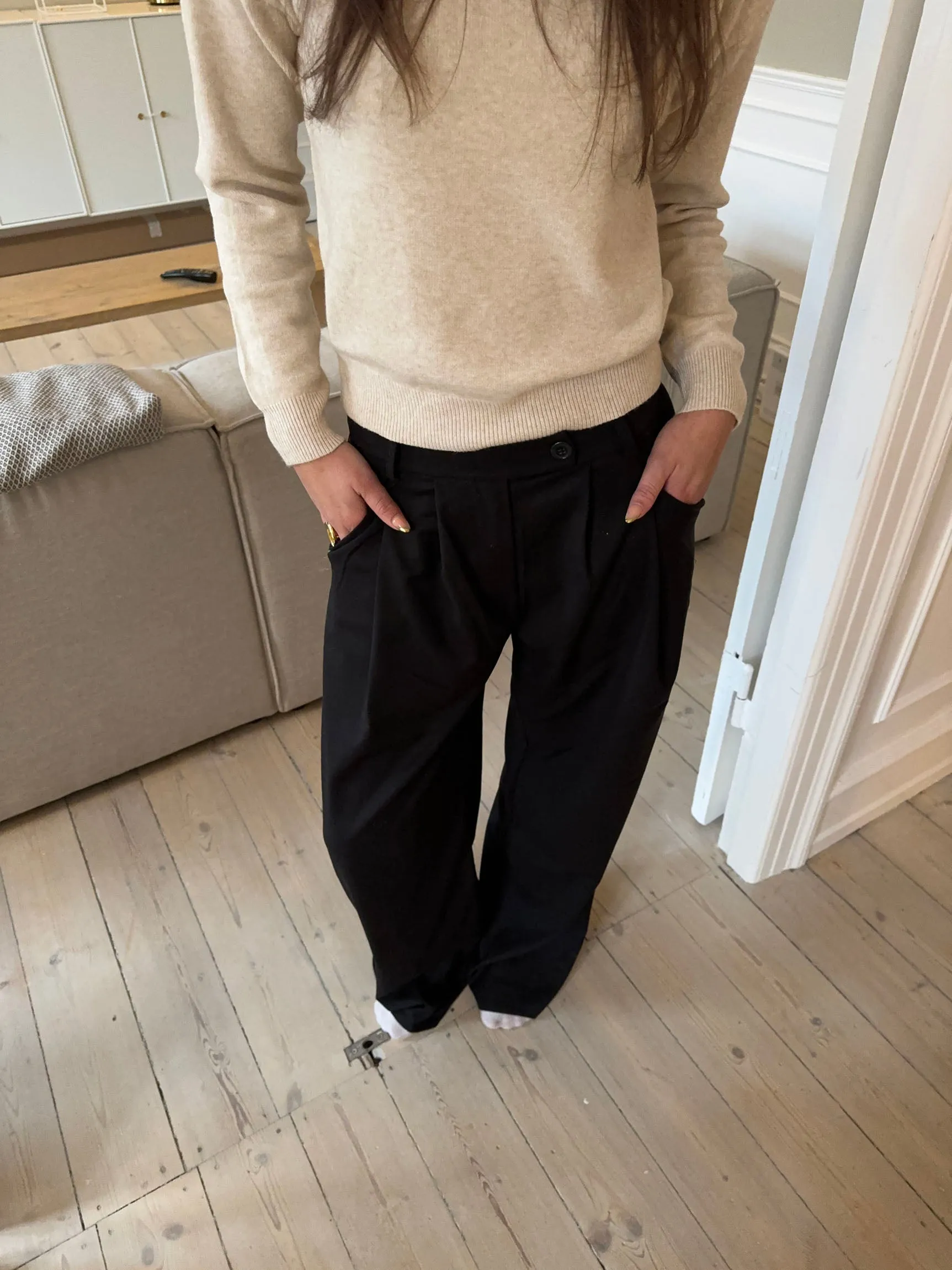 Vibe oversized suit pants - Black