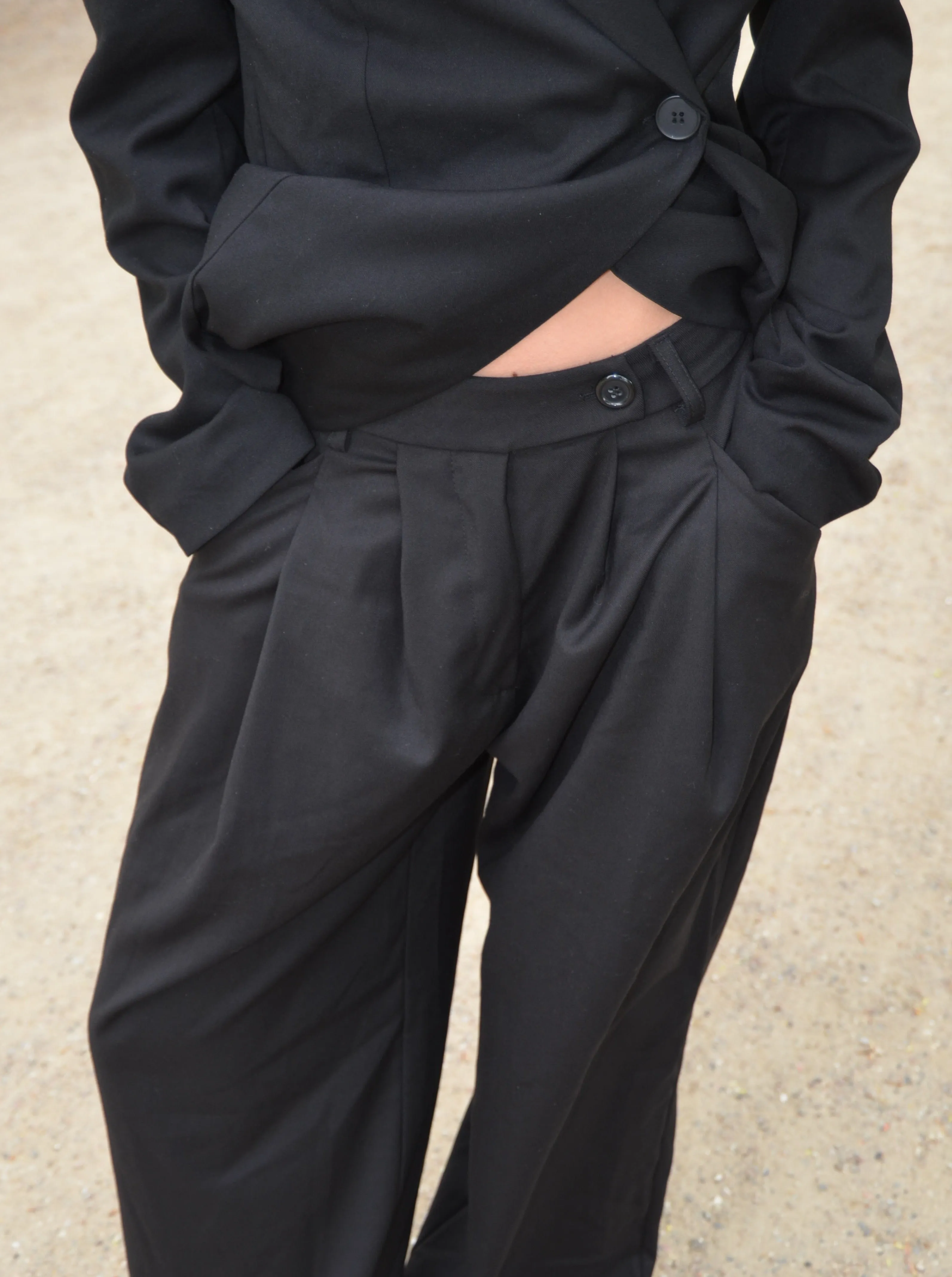 Vibe oversized suit pants - Black