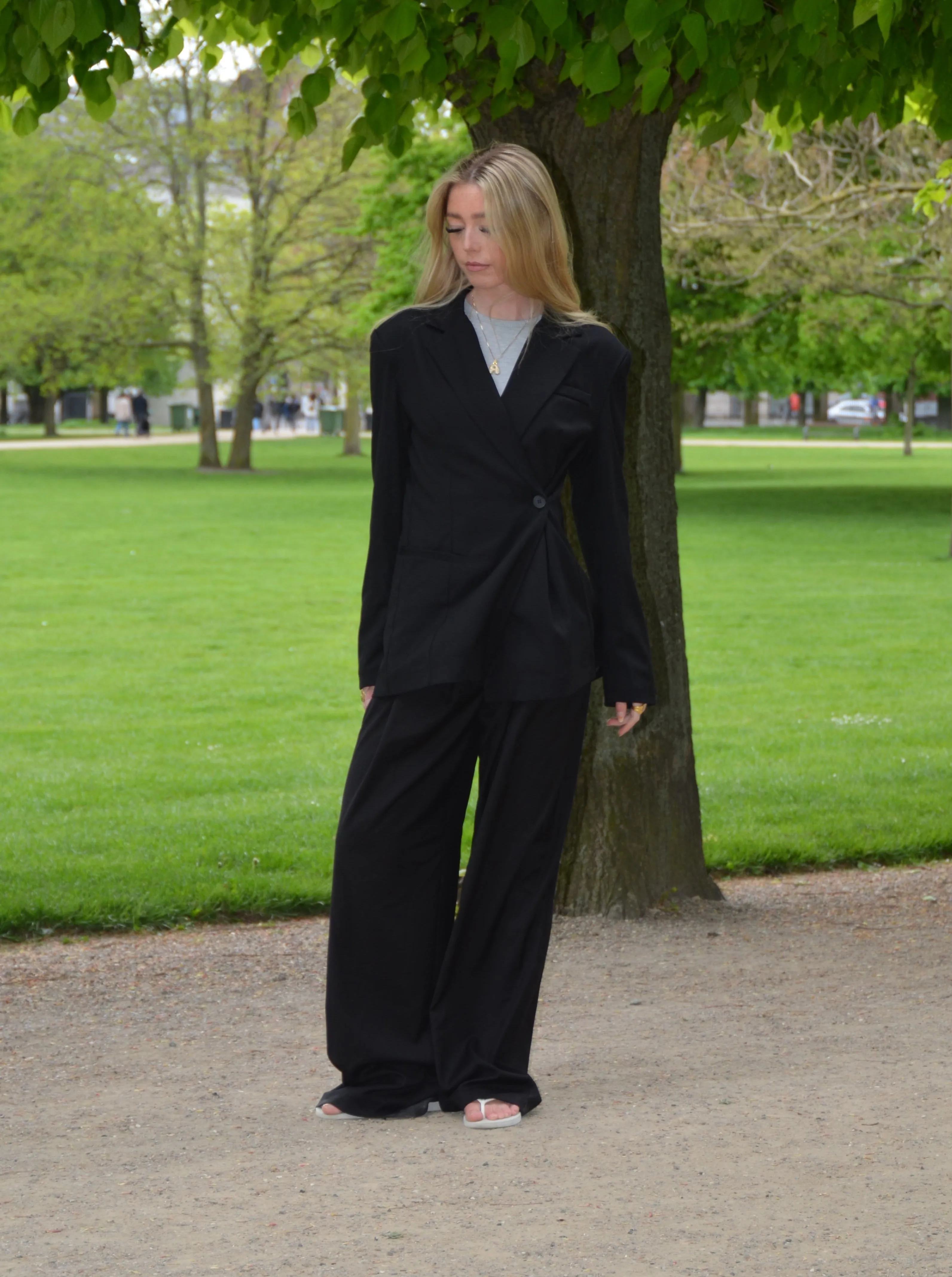 Vibe oversized suit pants - Black