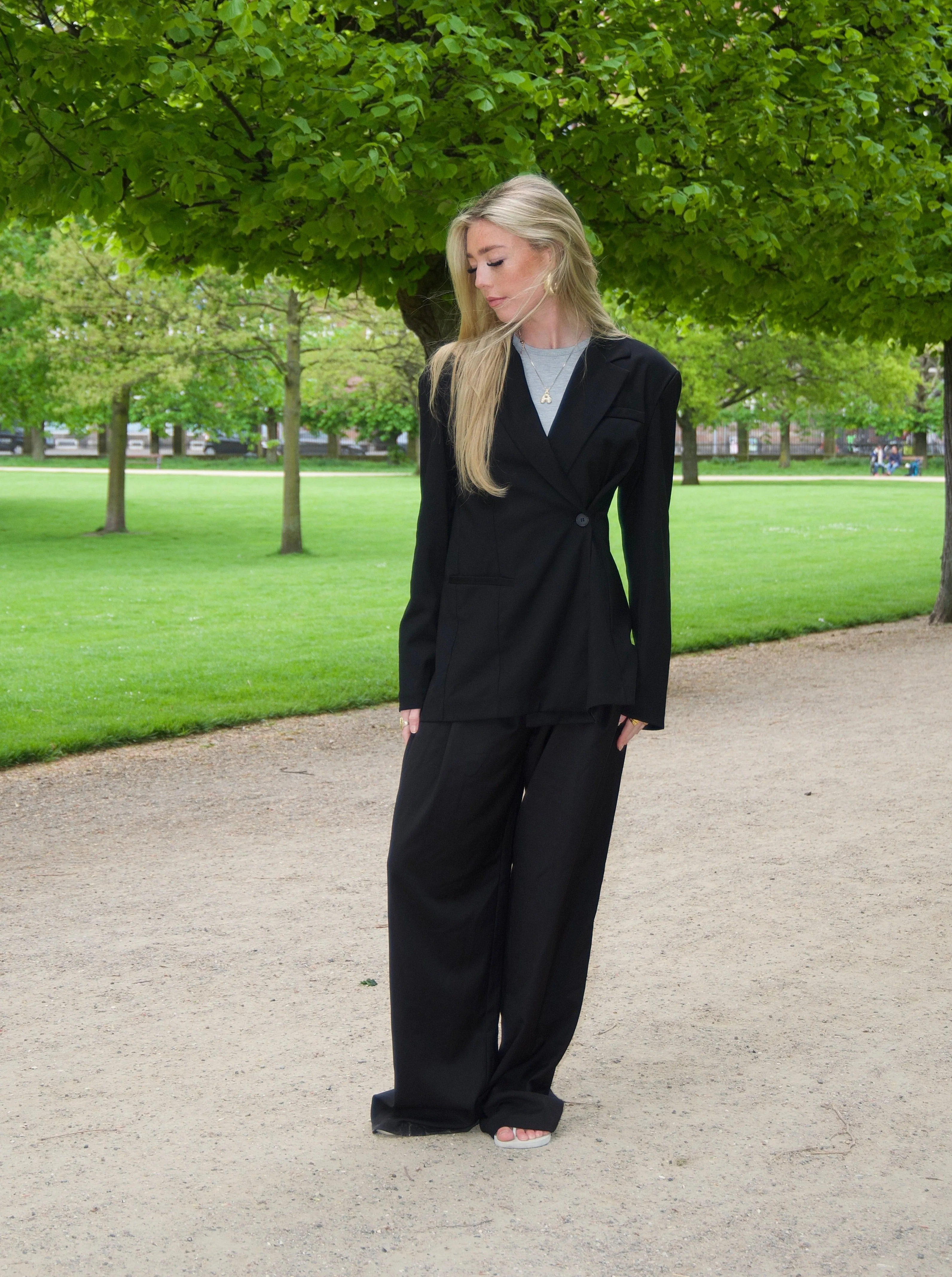 Vibe oversized suit pants - Black