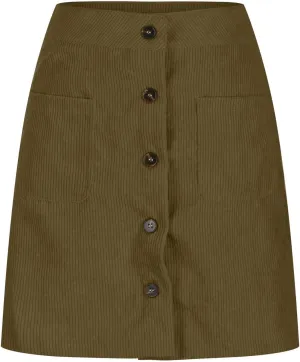 Women Corduroy Skirt Suede Pencil Skirts Office High Waist Button Bodycon Dress Knee Length Summer Elegant Dresses