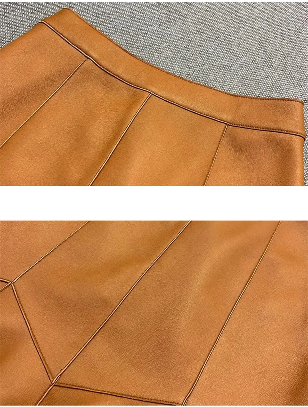 Women Leather Mermaid Midi Skirt High Waist Skinny HIPS Leather Skirt Solid Sexy Bodycon Wrap Skirt