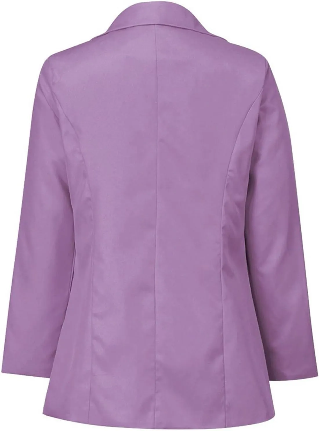 Womens 2024 Fashion Solid Overcoat Open Front Long Sleeve Outwear Lightweight Loose Oversized Jacket Coat Work Clothes