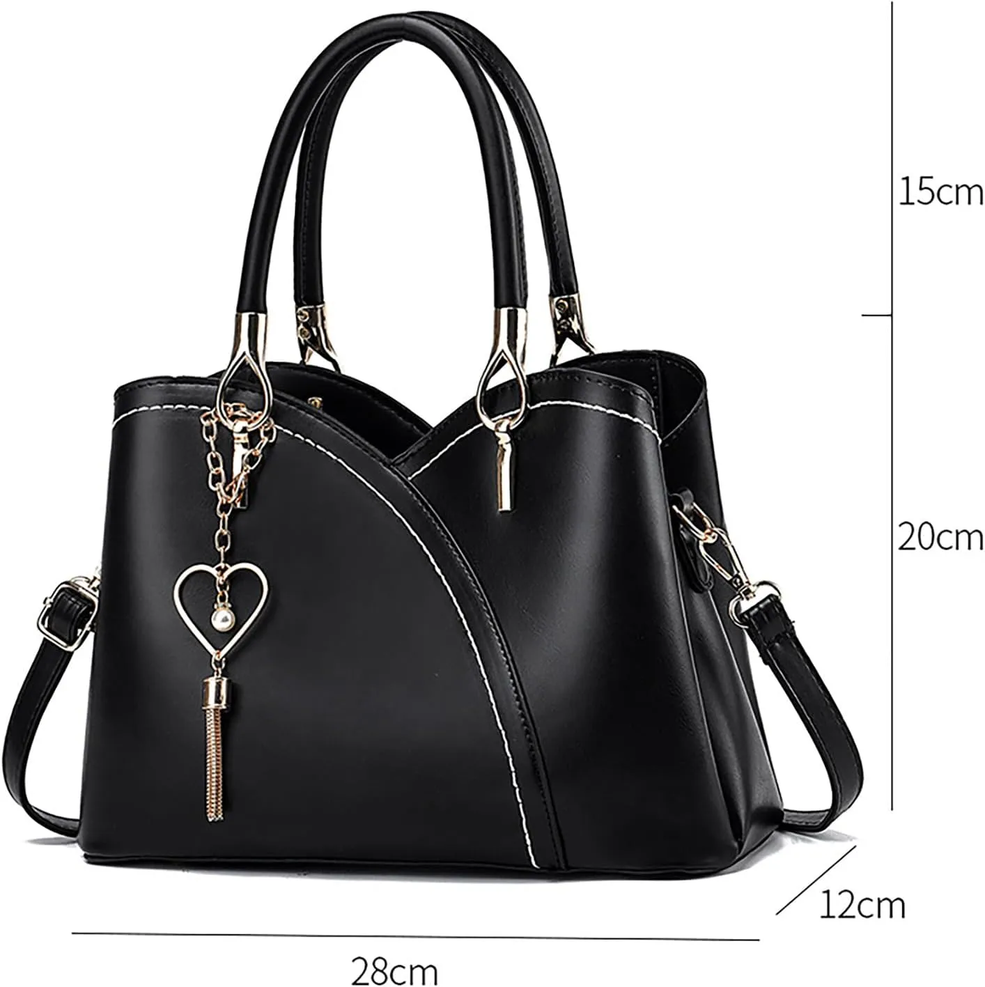 Women's 2025 Fashion Colored Handbag Large Capacity Soft Leather Women's Bag Single Shoulder Crossbody (BK1, One Size)