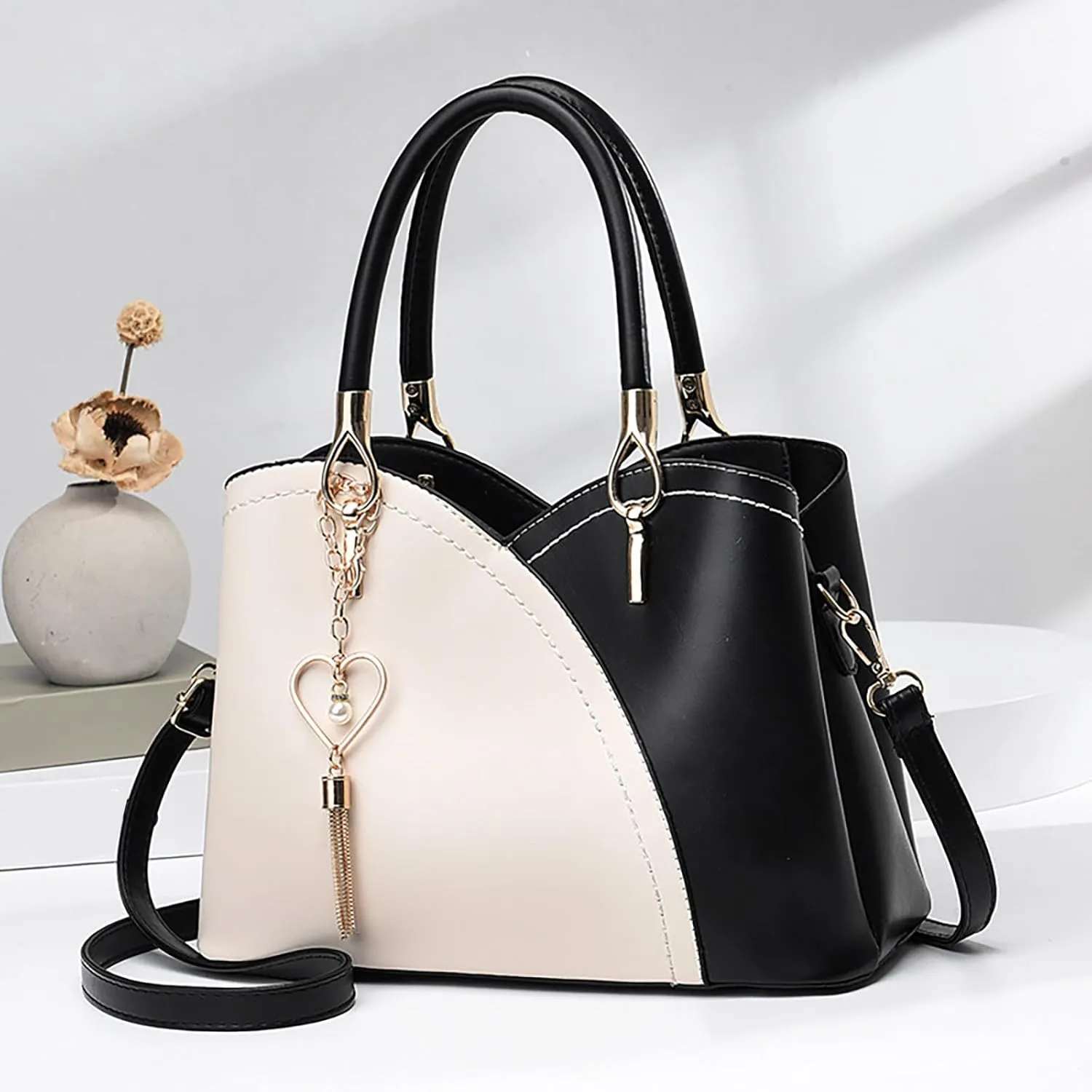 Women's 2025 Fashion Colored Handbag Large Capacity Soft Leather Women's Bag Single Shoulder Crossbody (BK1, One Size)