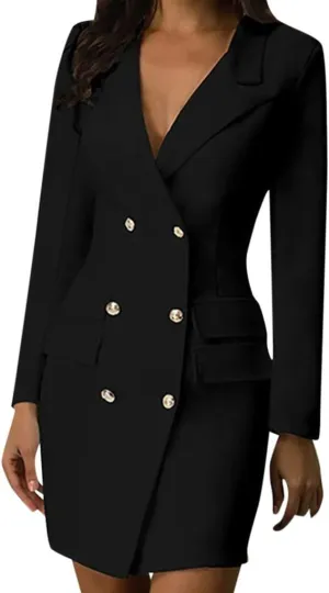 Womens Blazer Open Front Sexy Elegant Formal Suit Jackets Dress for Work Office Business Coat Foreign Jackets