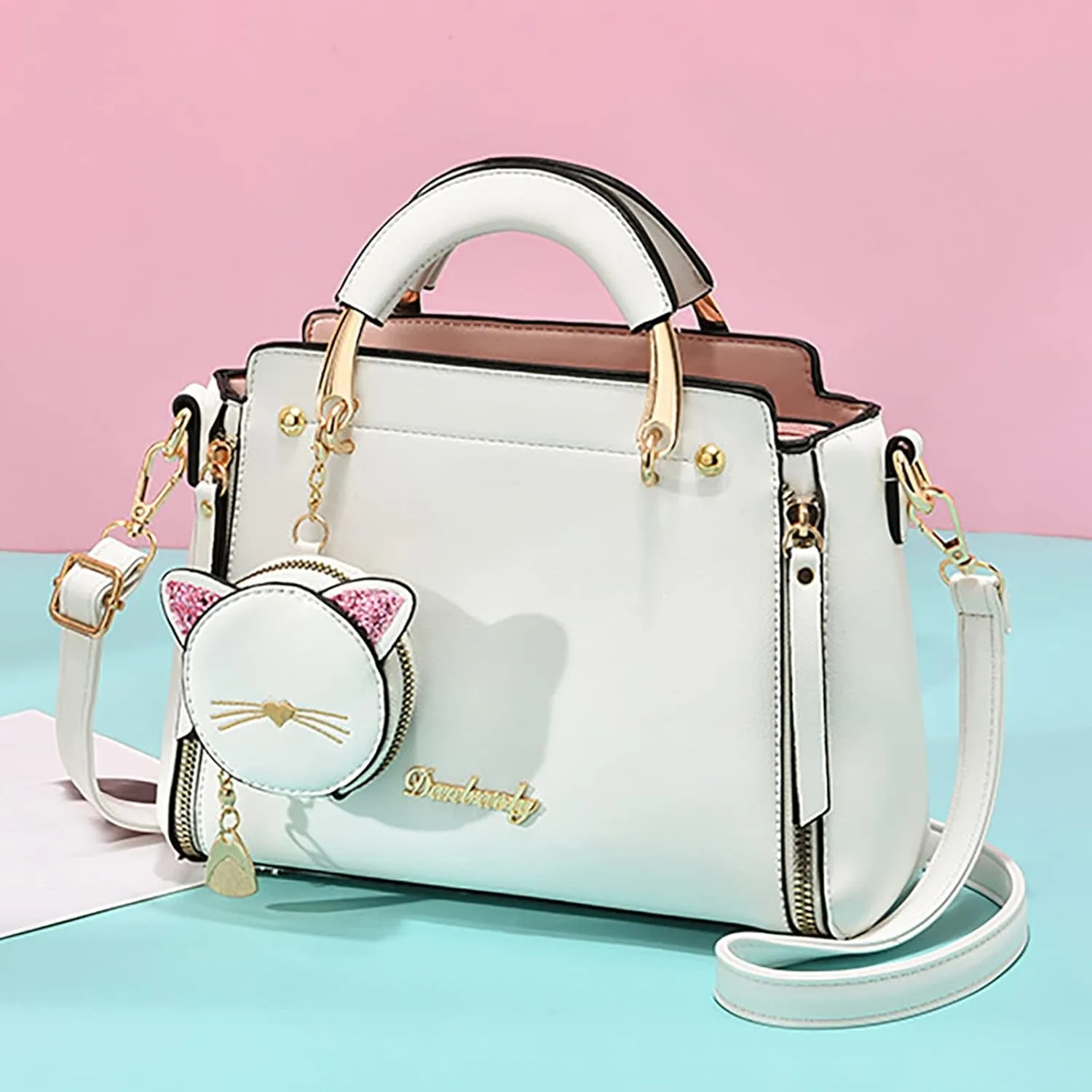 Women's Fashion Portable Shoulder Bag Messenger Bag Foldable Tote Bags