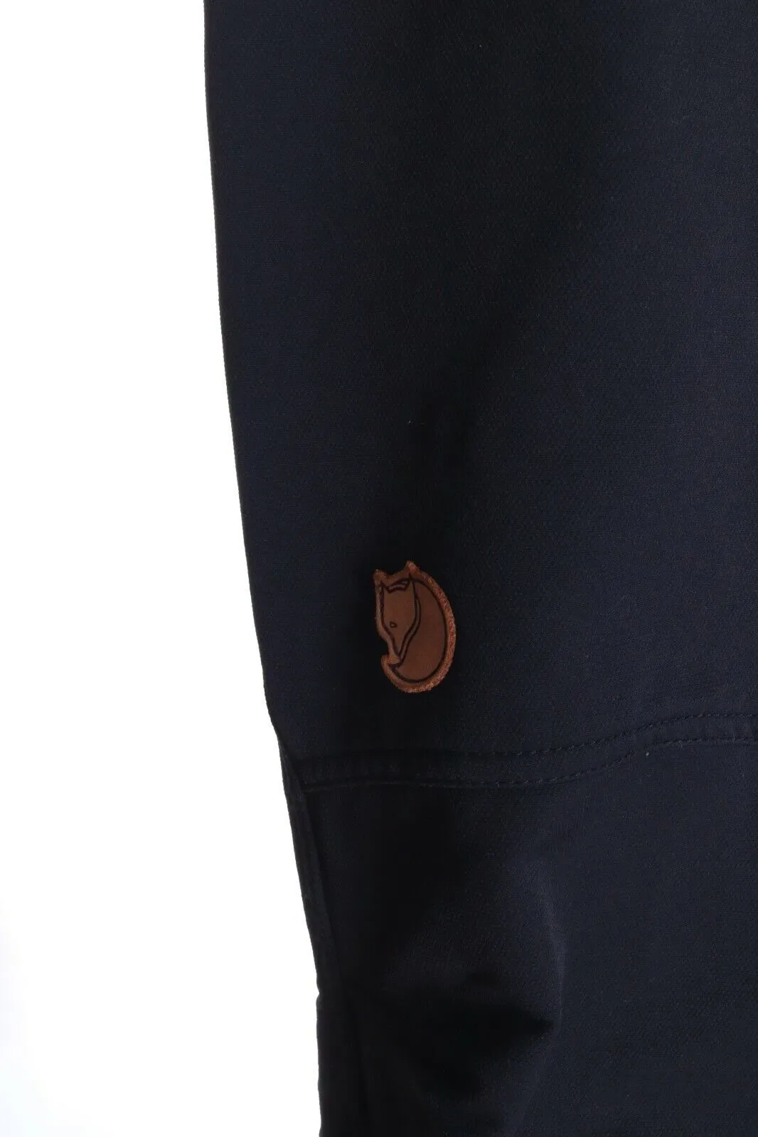 Women's FJALLRAVEN Black Nylon Fleece Hiking Outdoor Oulu Trousers Size uk 46