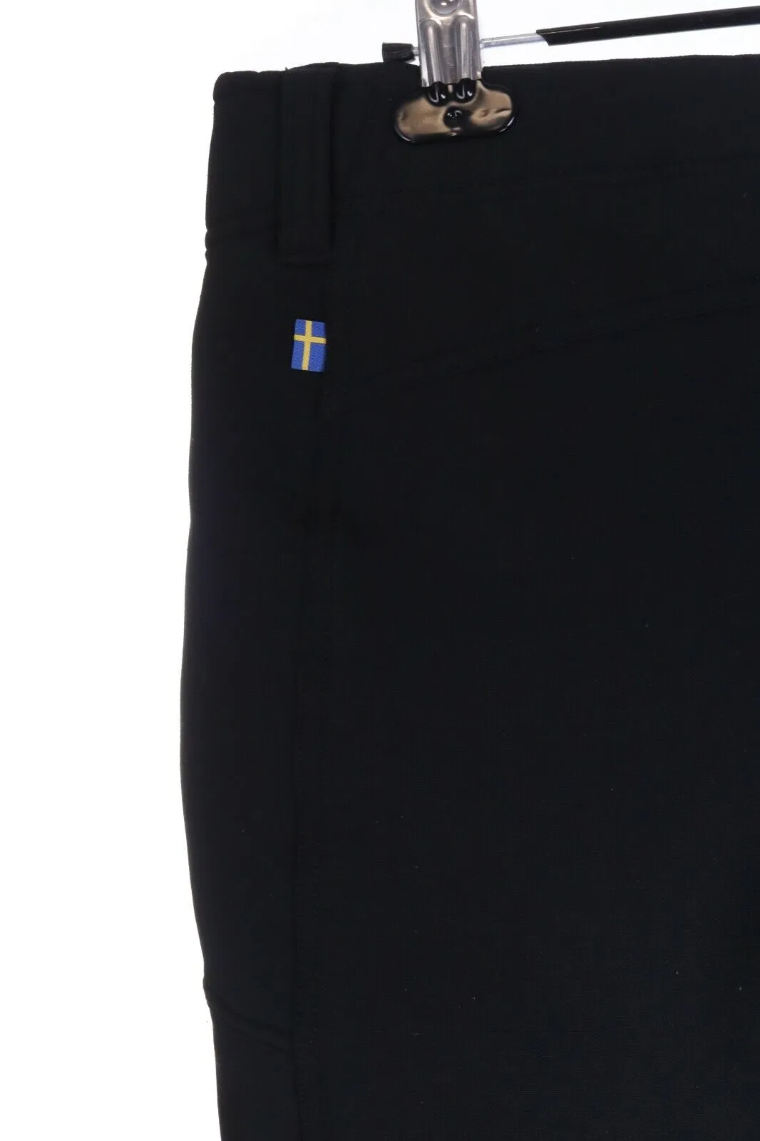 Women's FJALLRAVEN Black Nylon Fleece Hiking Outdoor Oulu Trousers Size uk 46