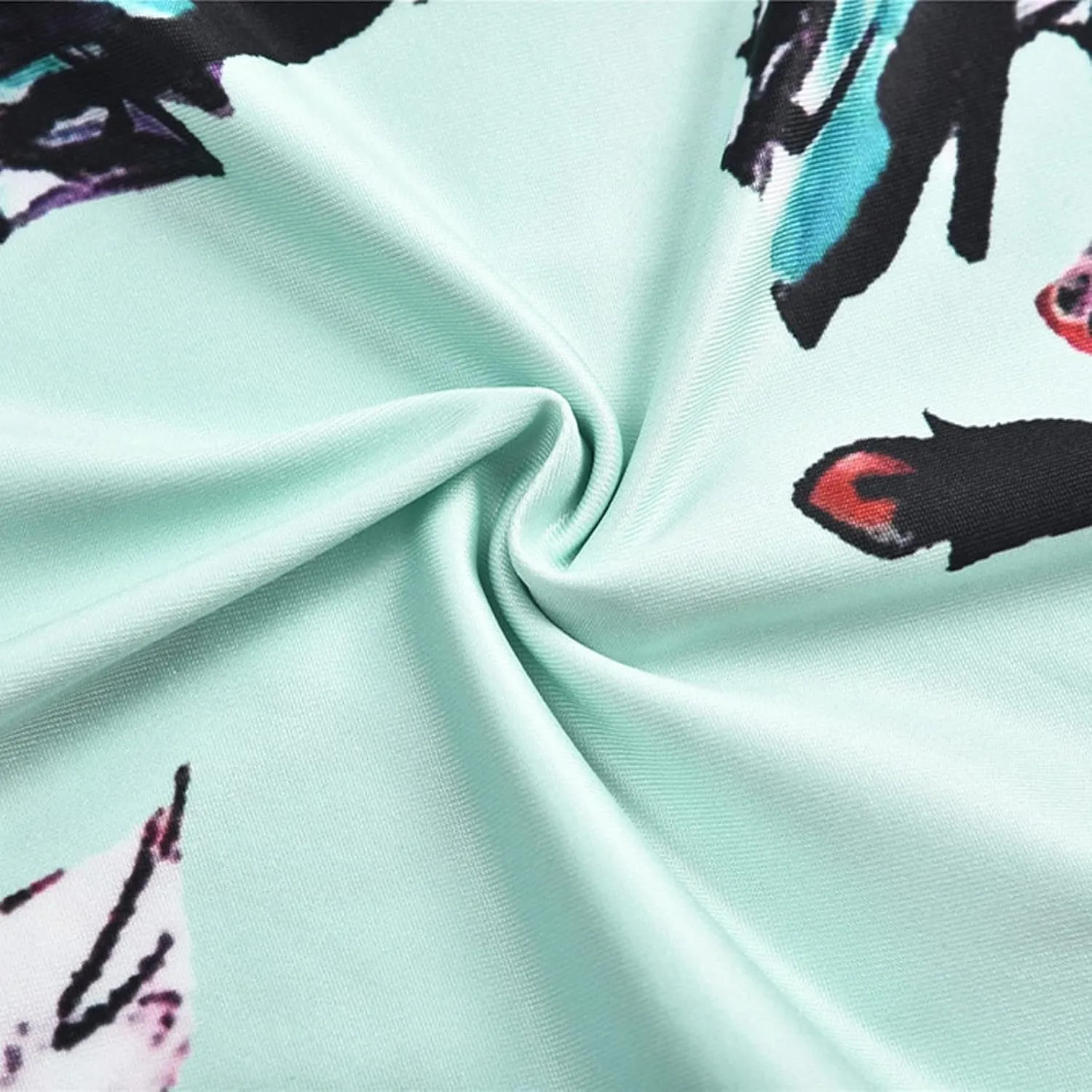 Women's Floral Maxi Long Dress Short Sleeve O Neck Summer Casual Dress with Pocket Holiday Beach Party Sundress Vestidos