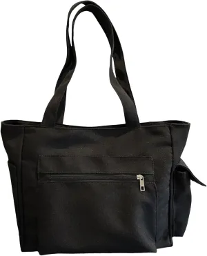 Womens Handbags Canvas Zipper Trendy Tote Bag Purse Top Handle Satchel Shoulder Bags Crossbody Messenger Bag