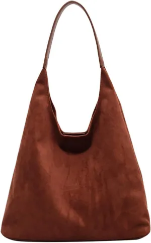 Womens Handbags Retro Suede Fashion Tote Bag Purse Fashion Top Handle Satchel Crossbody Shoulder Bags for Ladies