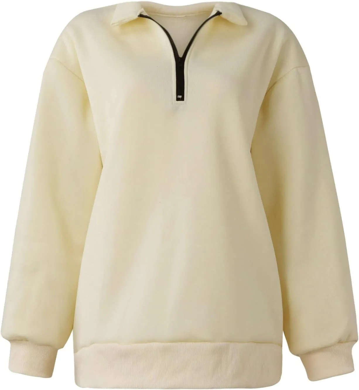 Womens Oversized Sweatshirts Crewneck Quarter-zip - Fall Fashion Pullover Outfits 2024 Y2k Clothes