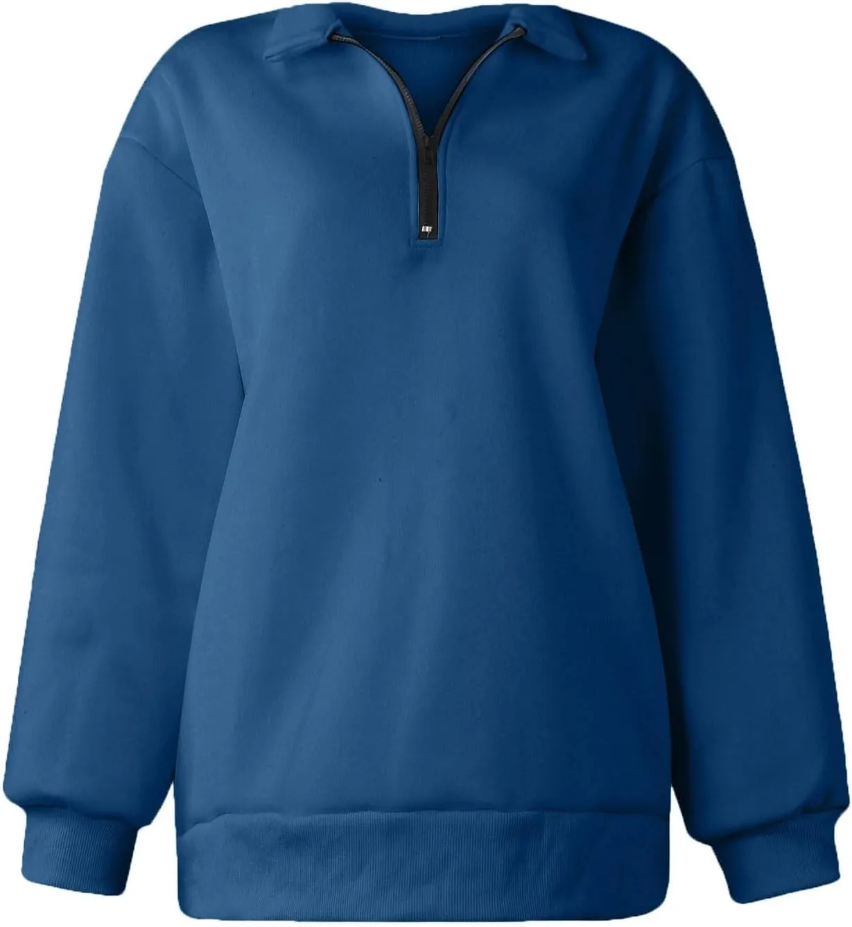Womens Oversized Sweatshirts Crewneck Quarter-zip - Fall Fashion Pullover Outfits 2024 Y2k Clothes