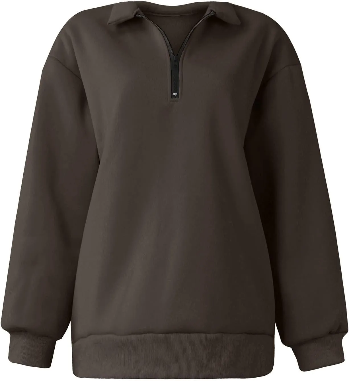 Womens Oversized Sweatshirts Crewneck Quarter-zip - Fall Fashion Pullover Outfits 2024 Y2k Clothes