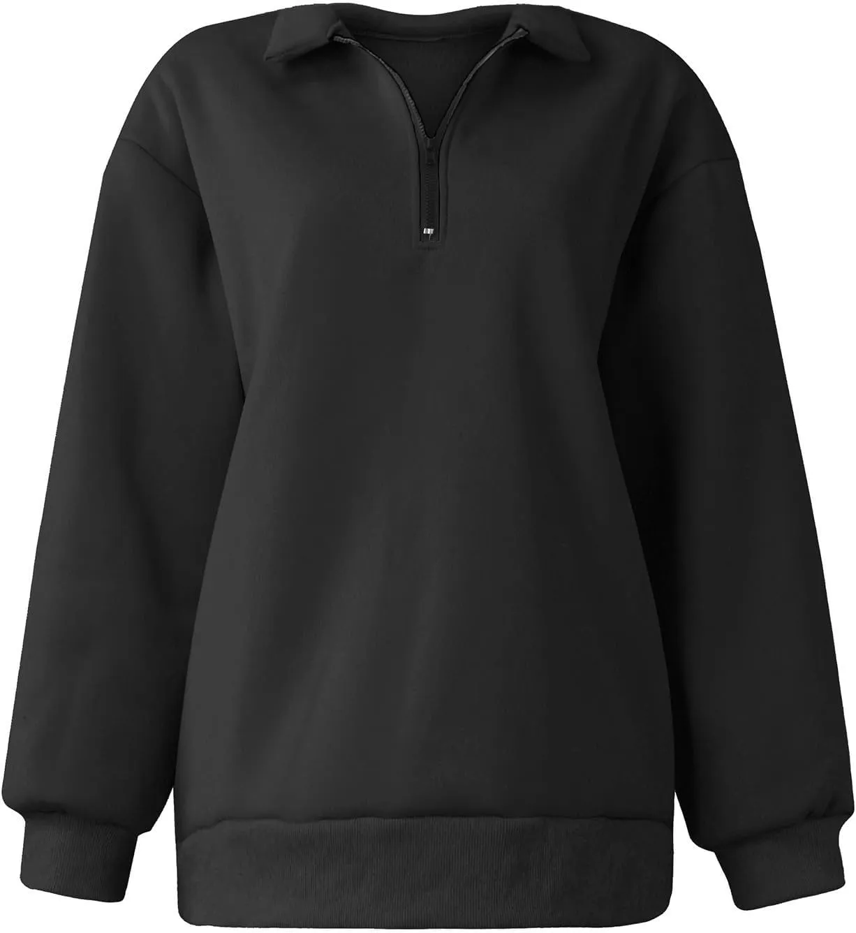 Womens Oversized Sweatshirts Crewneck Quarter-zip - Fall Fashion Pullover Outfits 2024 Y2k Clothes