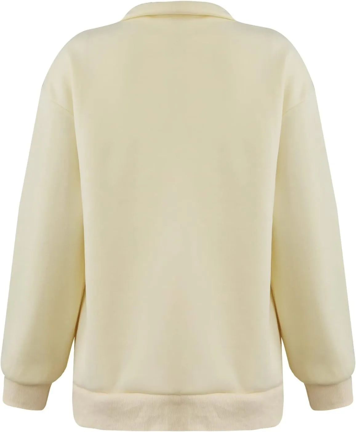 Womens Oversized Sweatshirts Crewneck Quarter-zip - Fall Fashion Pullover Outfits 2024 Y2k Clothes
