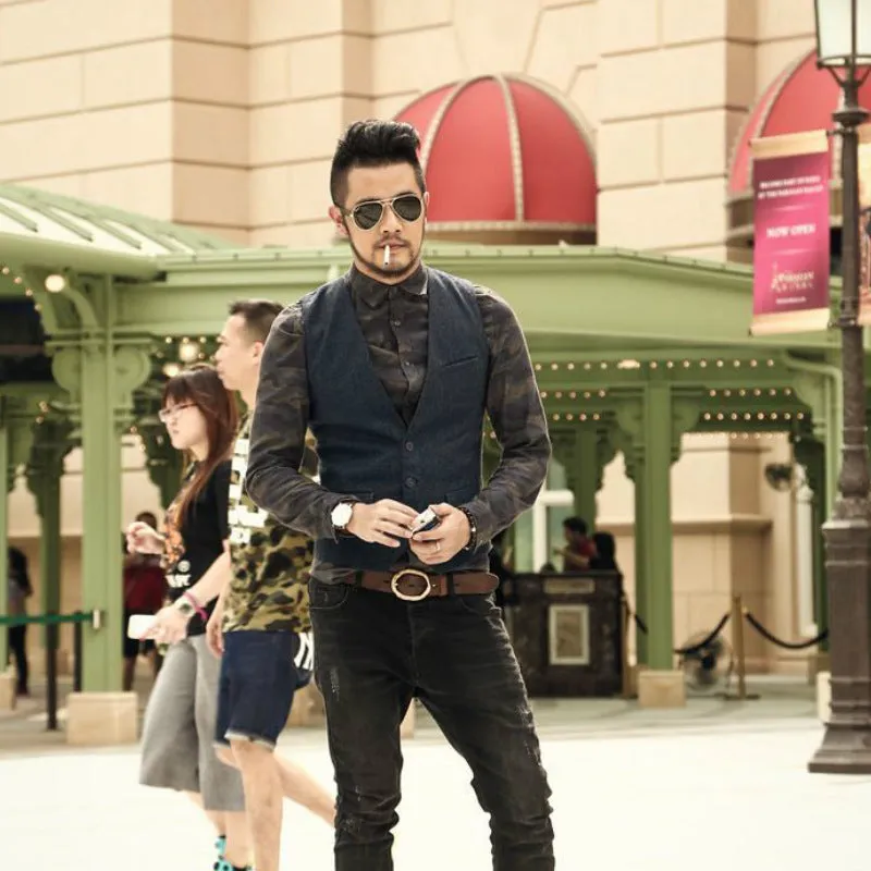 Woolen casual vest