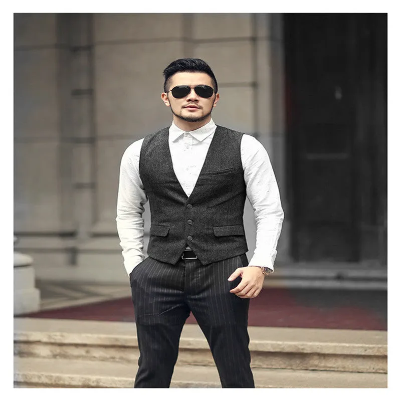 Woolen casual vest