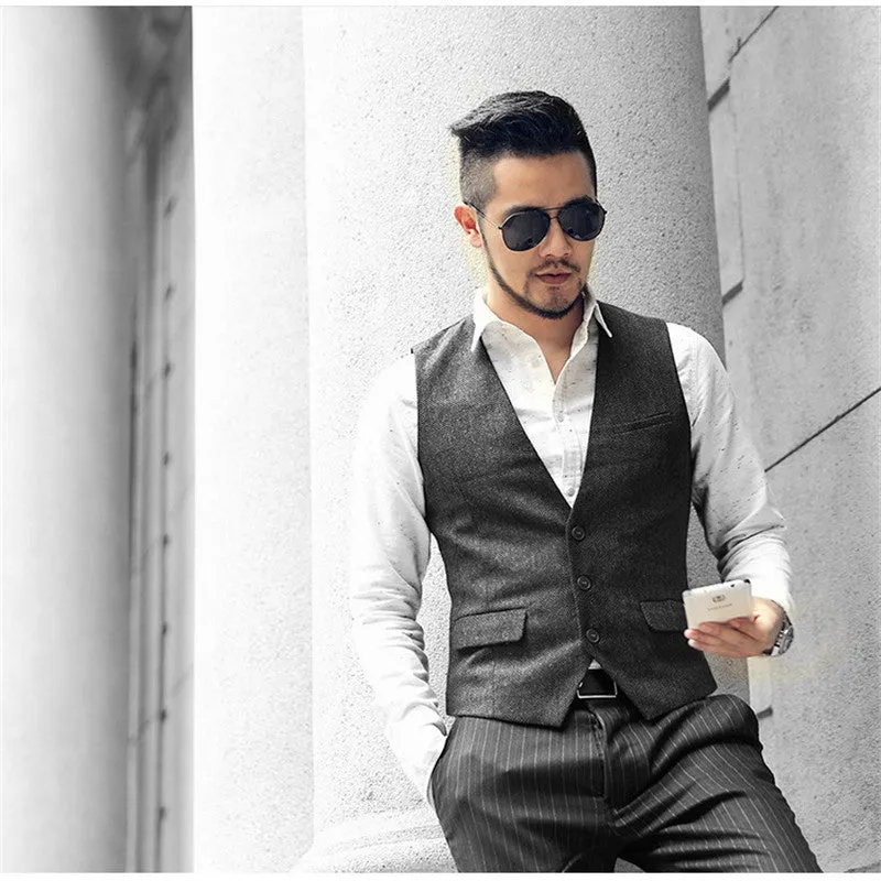 Woolen casual vest