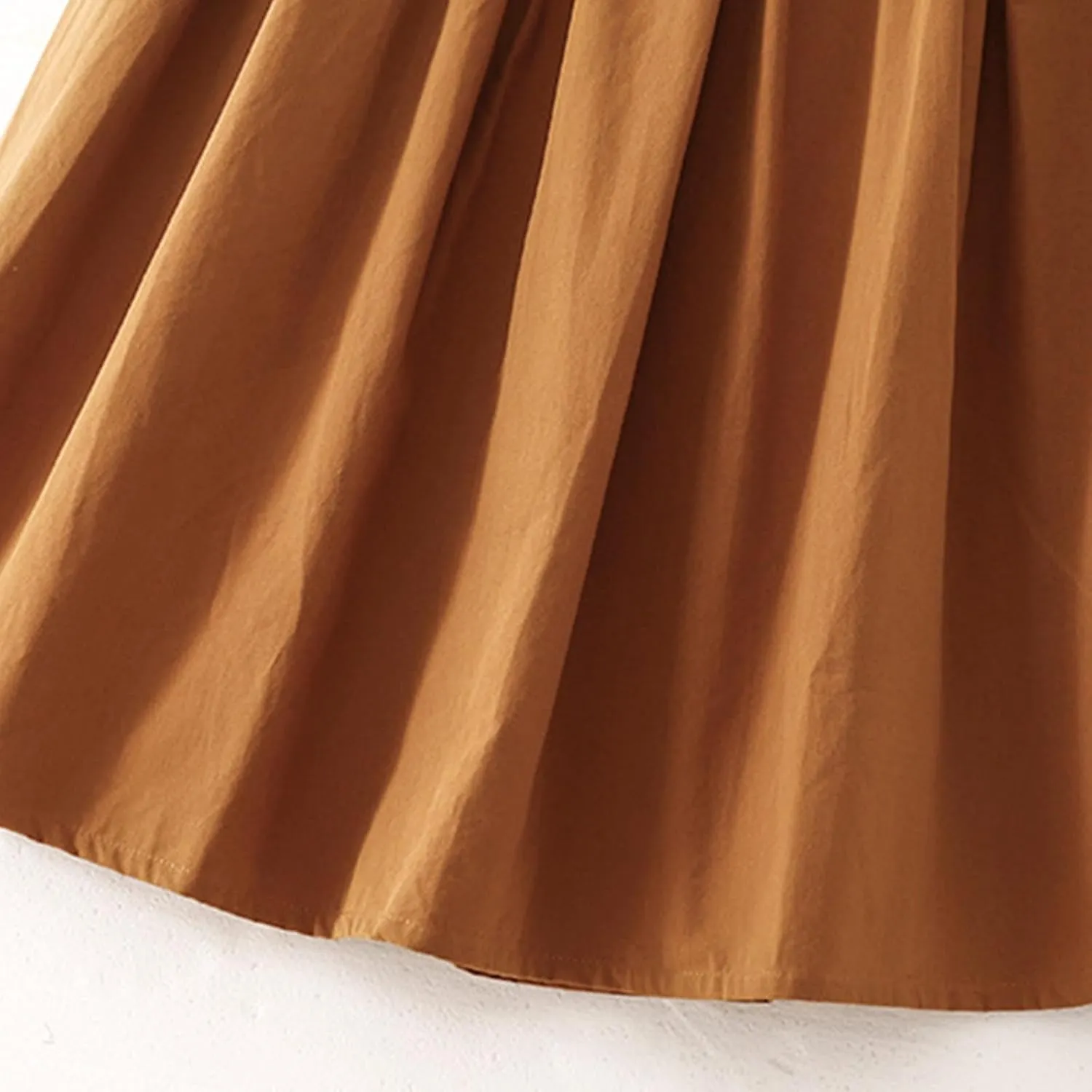 Wrap Skirts for Women Flowy Elastic High Waist Skirt Pleated A-Line Flowy Swing Cargo Skirt Loose Plus Size Skirt