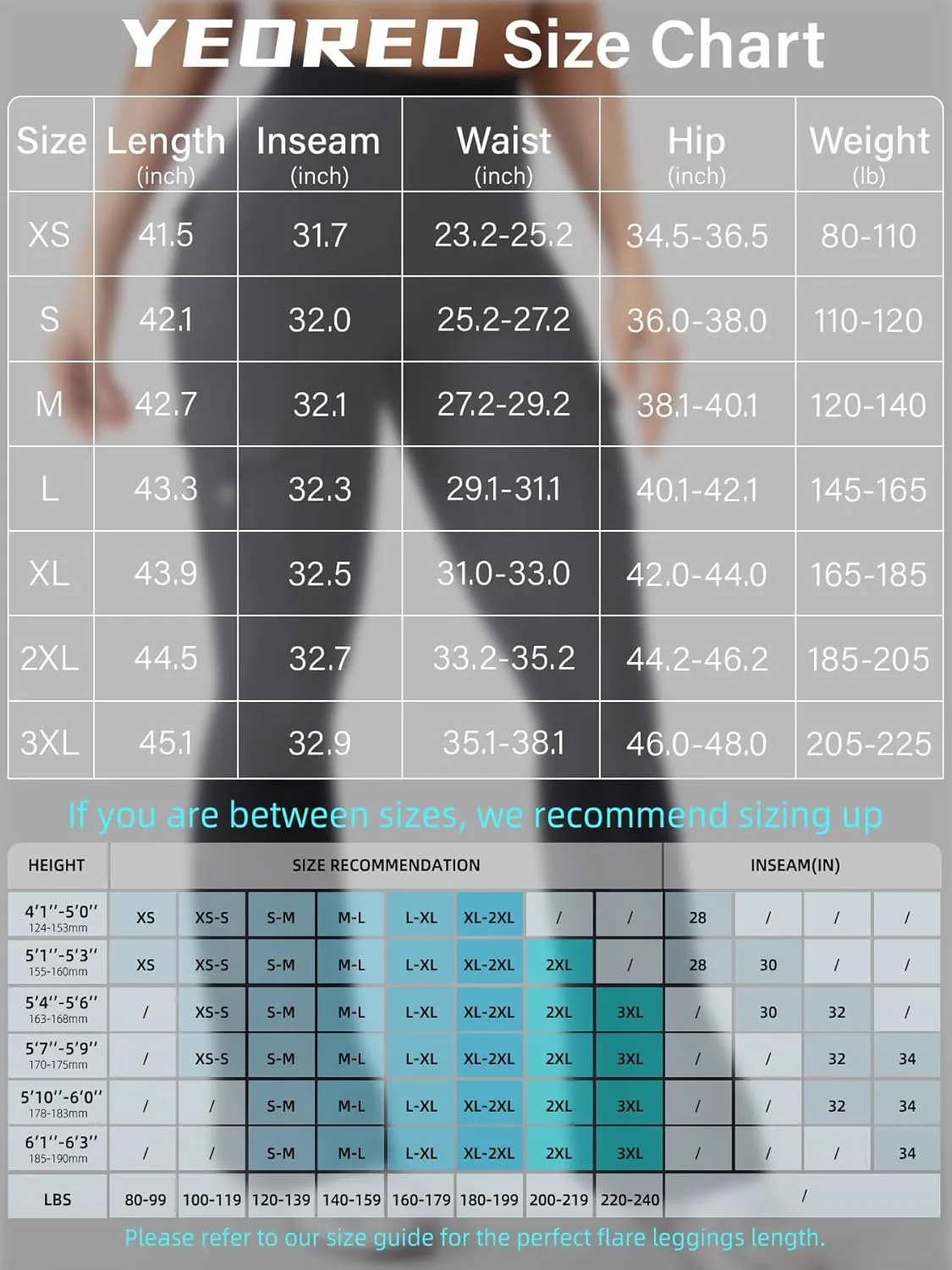 YEOREO CoreFlex Women Workout Flare Leggings with Pockets Hidden Scrunch High Waisted Cargo Gym Yoga No Front Seam Leggings